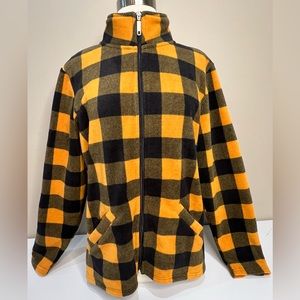 Black & Yellow Flannel Zip Up Iowa Steelers